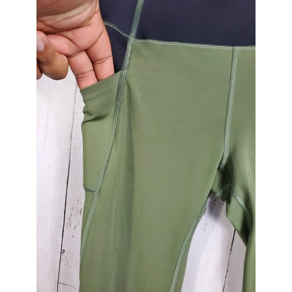 GapFit Sculpt Compression Leggings Womens M Olive Wide Comfort Waistband Gap - Picture 5 of 16